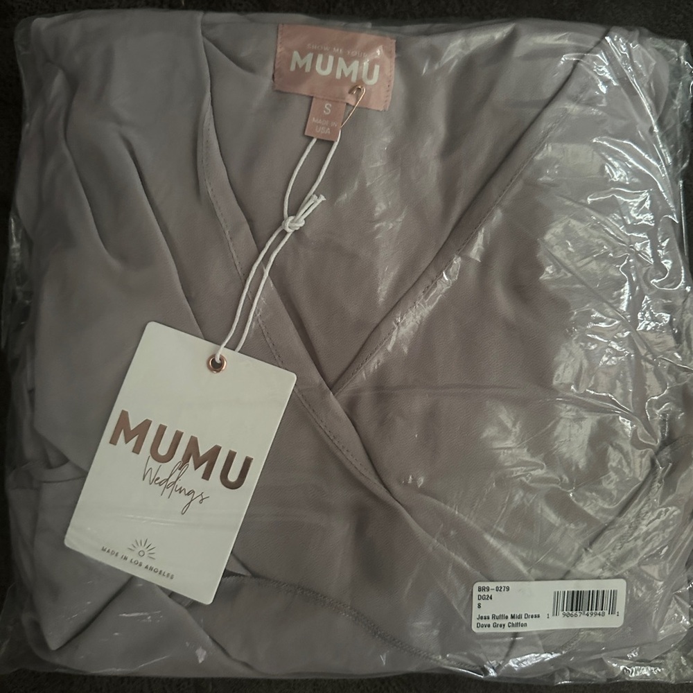 NWT4 Show Me Your Mumu Jess Ruffle Midi Dress - Picture 6 of 7